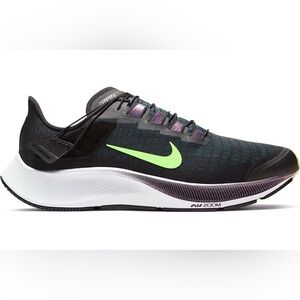 NIKE women’s Air Zoom Pegasus 37 black/ghost green running walking sneakers 6
